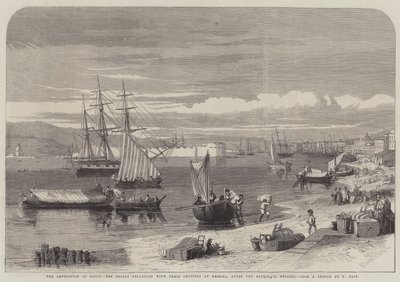 The Revolution in Sicily, the People Relanding with their Chattels at Messina, after the Battle of Melazzo by Richard Principal Leitch